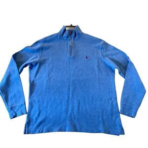 Polo Ralph Lauren blue quarter zip sweater men’s large